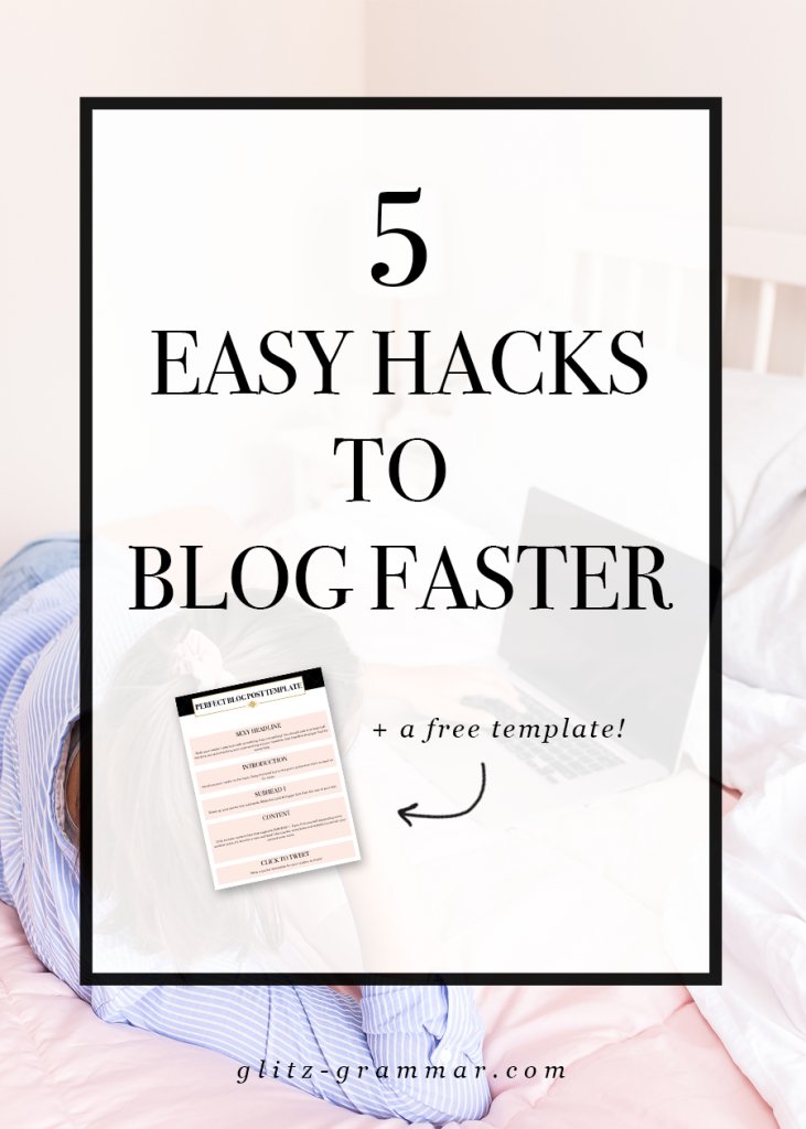 5 Easy Hacks to Blog Faster Right Now