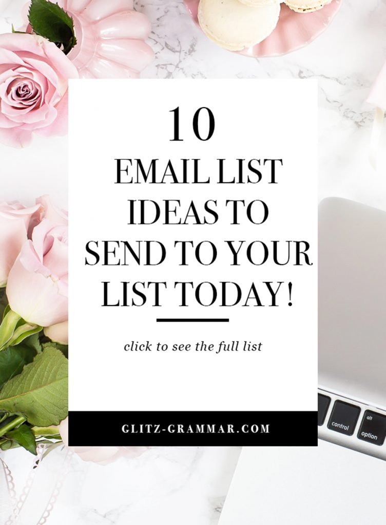 10 email list ideas to email your audience today!