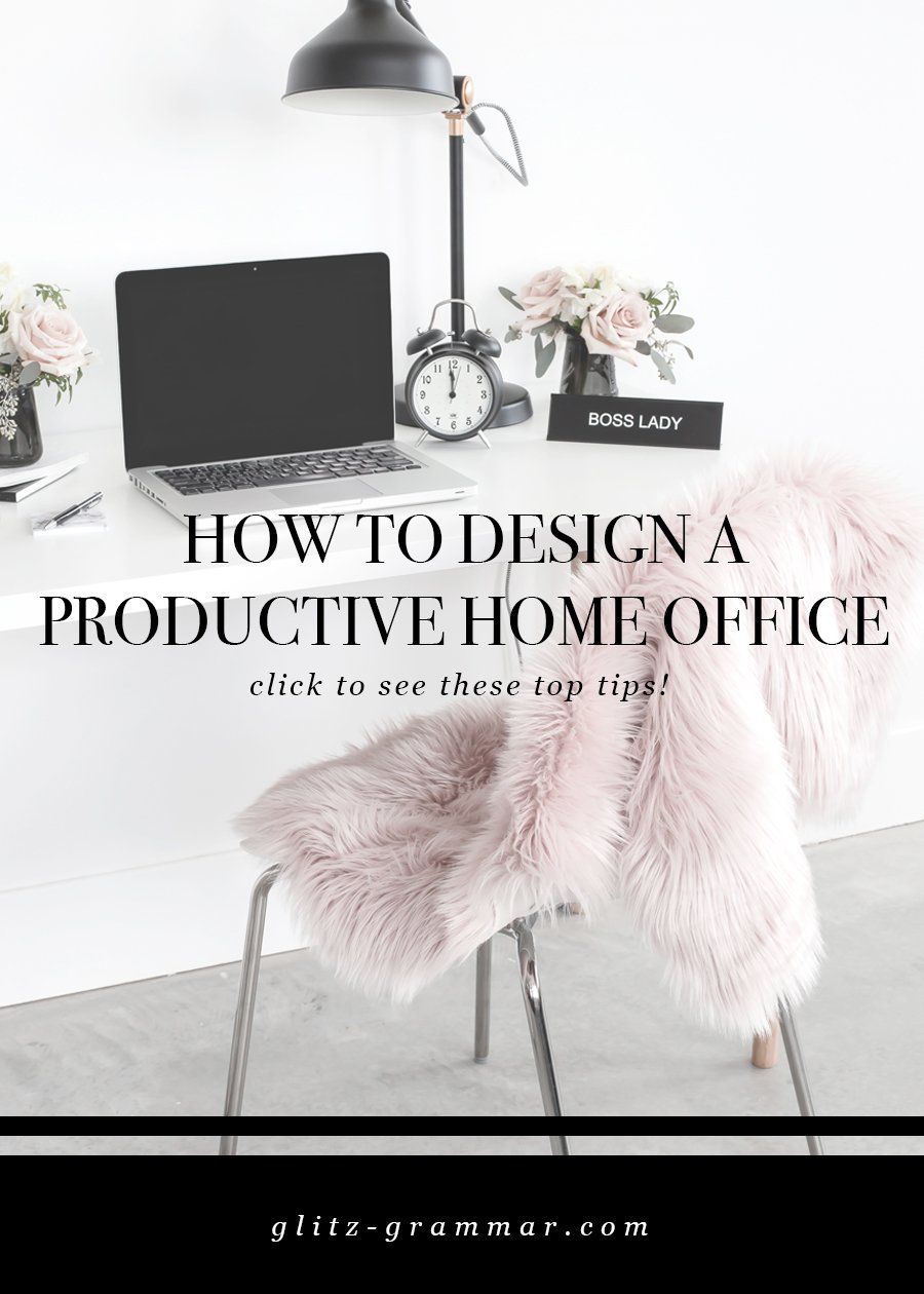 how to design a productive home office space