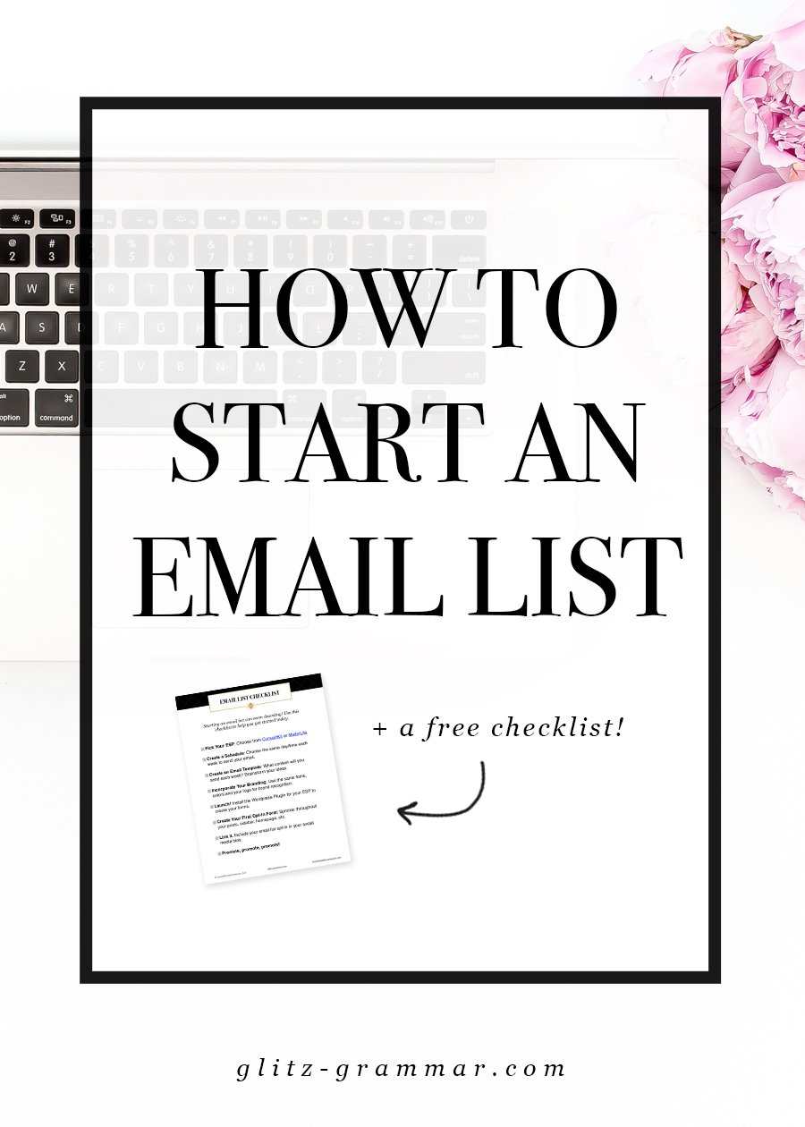 A beginner blogger's guide to starting an email list in 4 easy steps! 