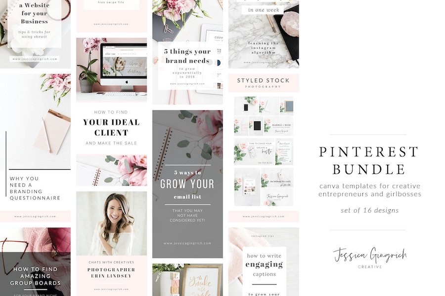creative market pinterest templates