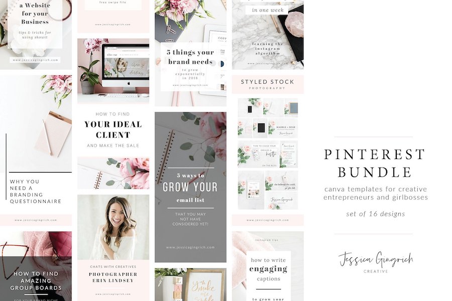 creative market pinterest templates 