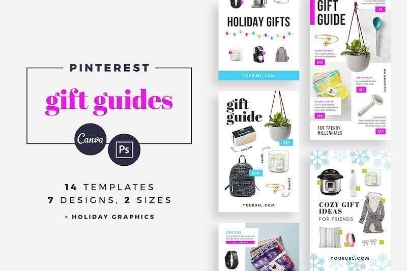 Canva gift guide template