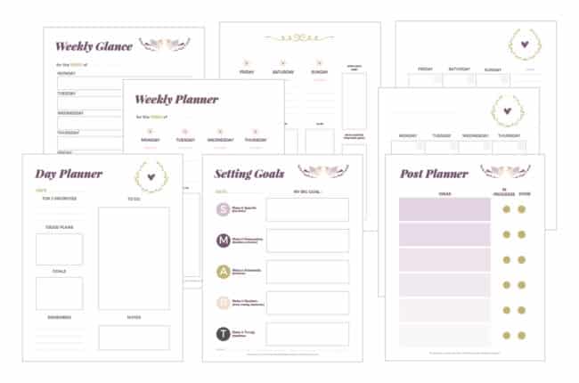 25 Free Printable Blog Planners Updated For 2021