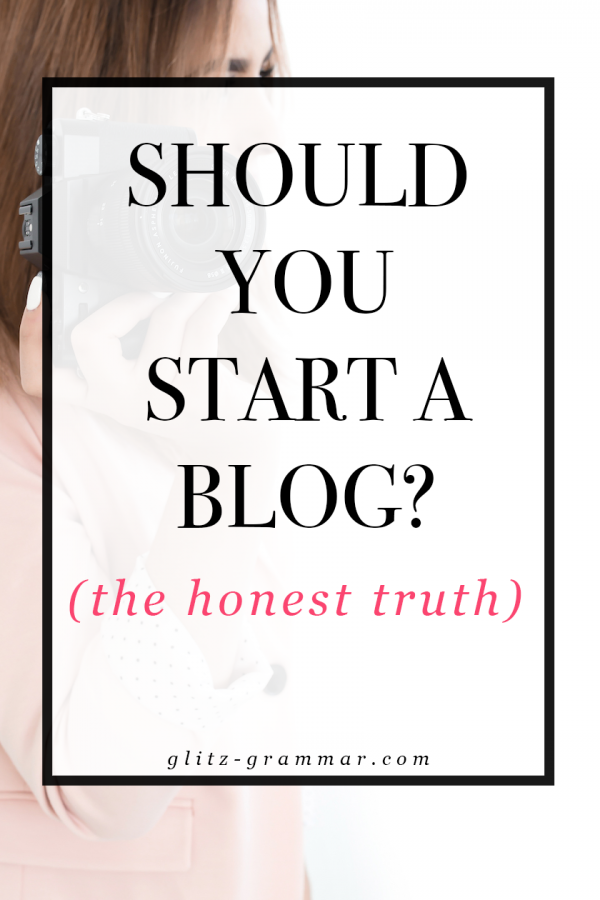 should you start a blog