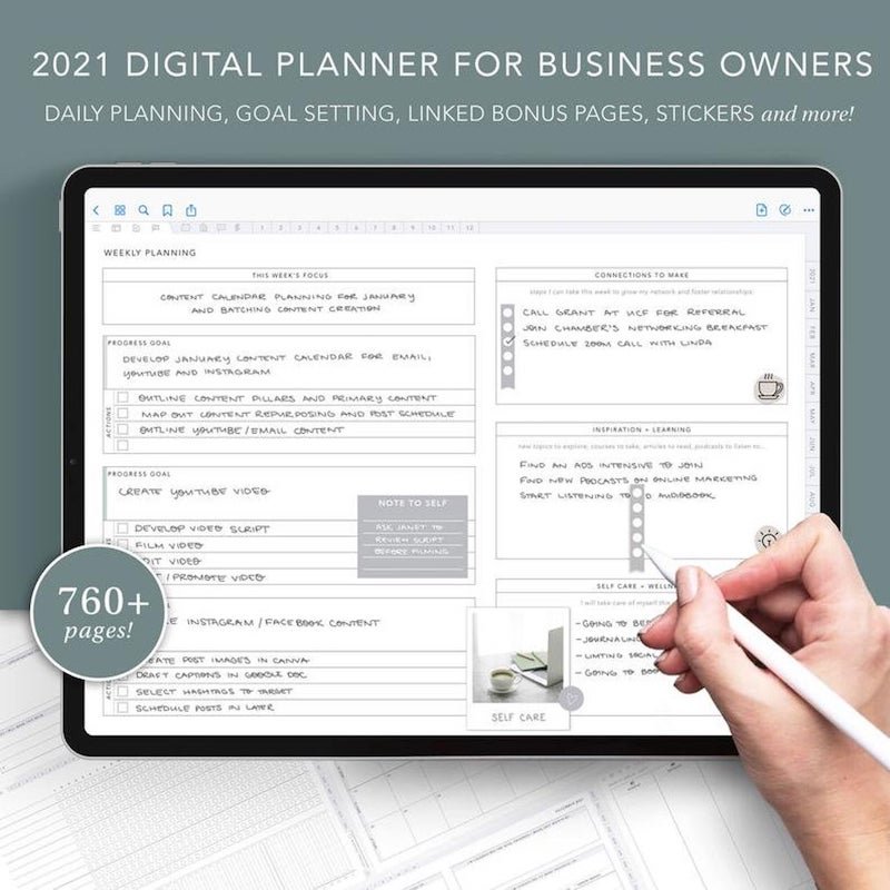 digital business planner 2021